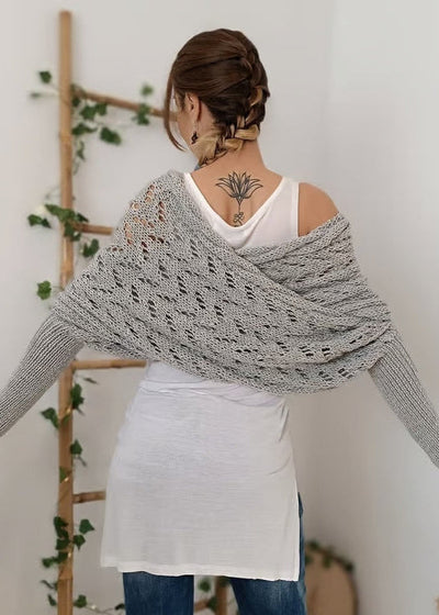 Alyssa - Boho Knitted Wrap