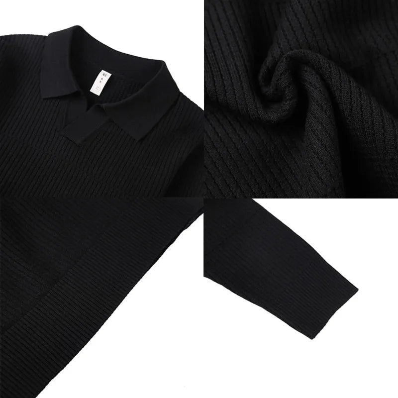 Elegant Men's V-Neck Knit Pullovers