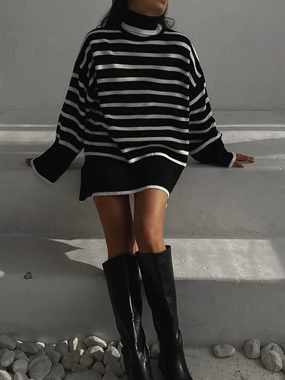 Chic Cozy Stripes Sweater