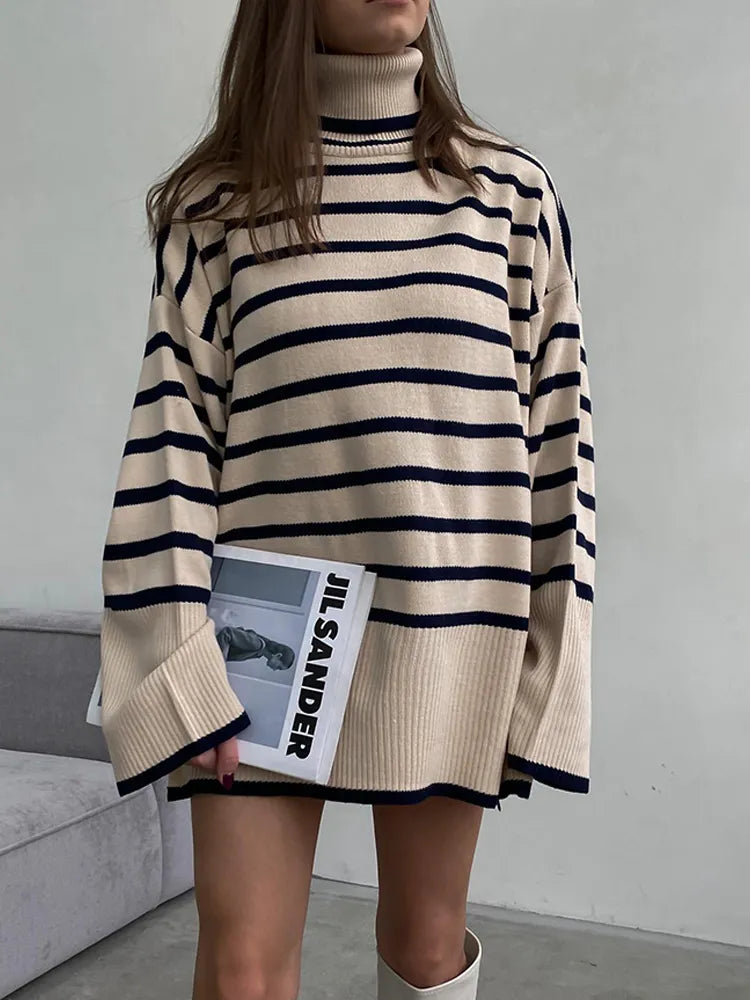 Chic Cozy Stripes Sweater