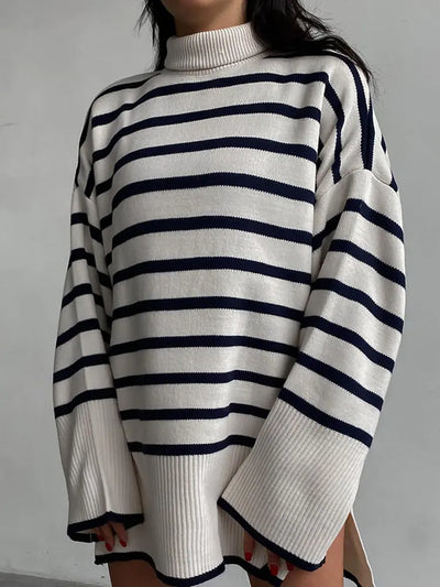 Chic Cozy Stripes Sweater