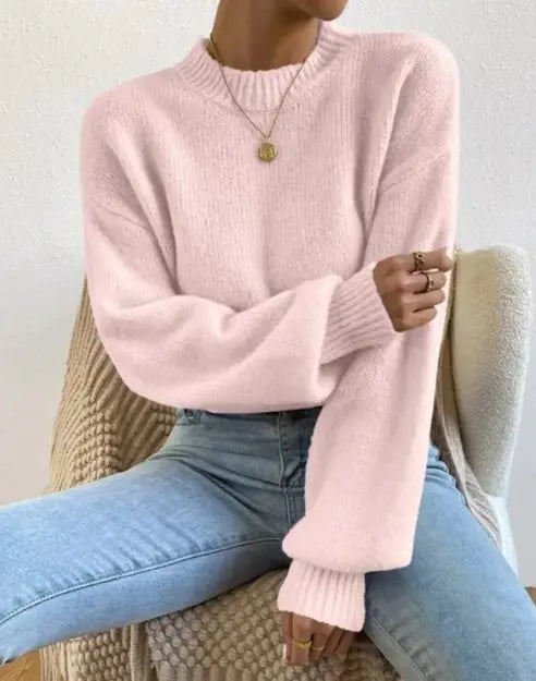 Half Turtleneck Knitted Sweater