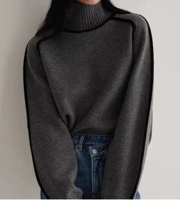 Turtleneck Knit Sweater