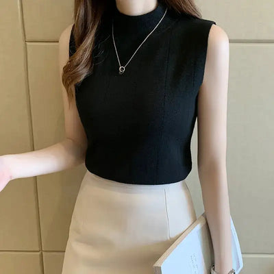 Elegant Sleeveless Shirt