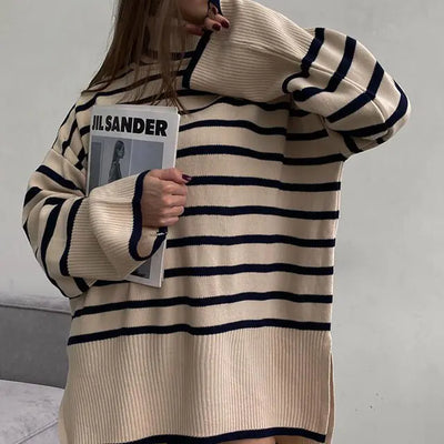 Chic Cozy Stripes Sweater