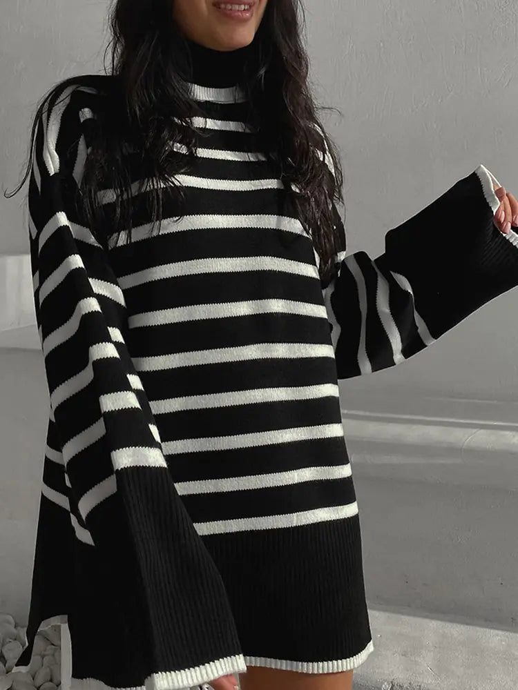 Chic Cozy Stripes Sweater