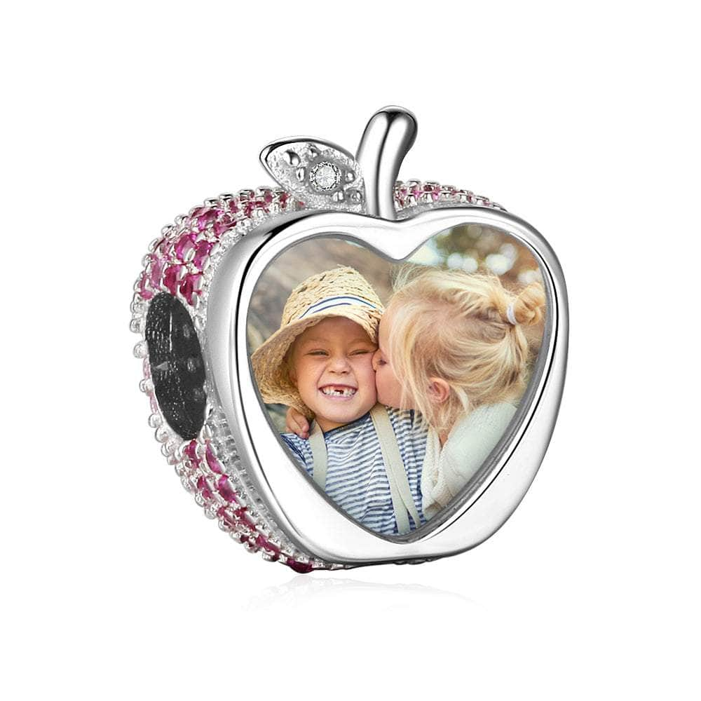 Custom Photo Apple Charm