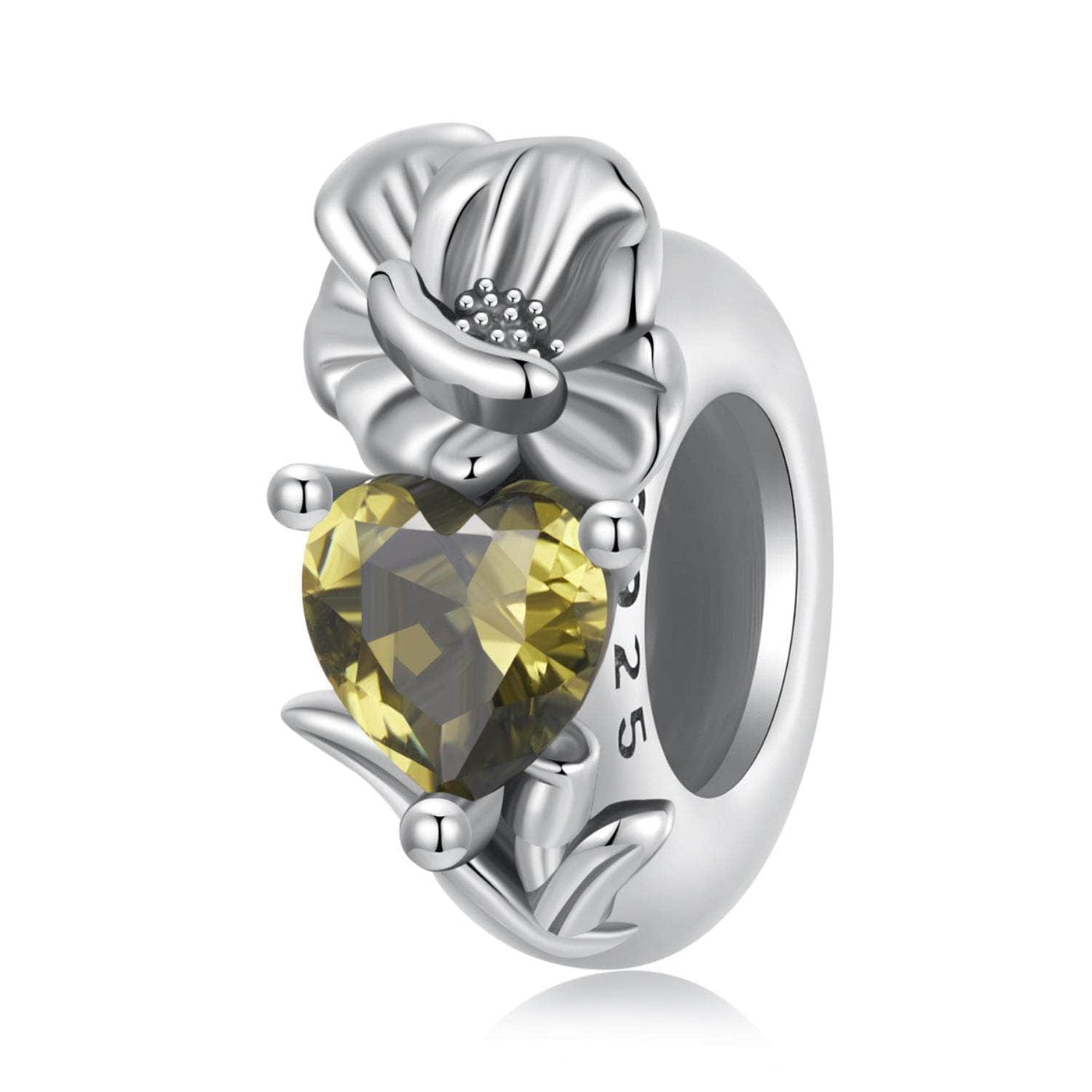 August Birthstone Flower Stopper Charm