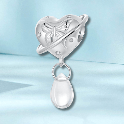 Butterfly Heart Planit Charm