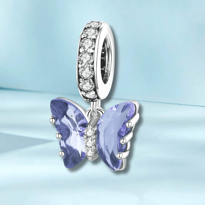 Crystal Butterfly Charm