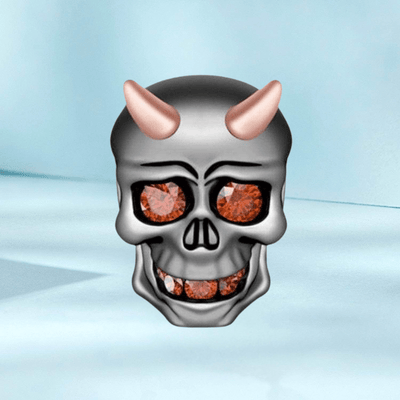 Demon Skull Charm