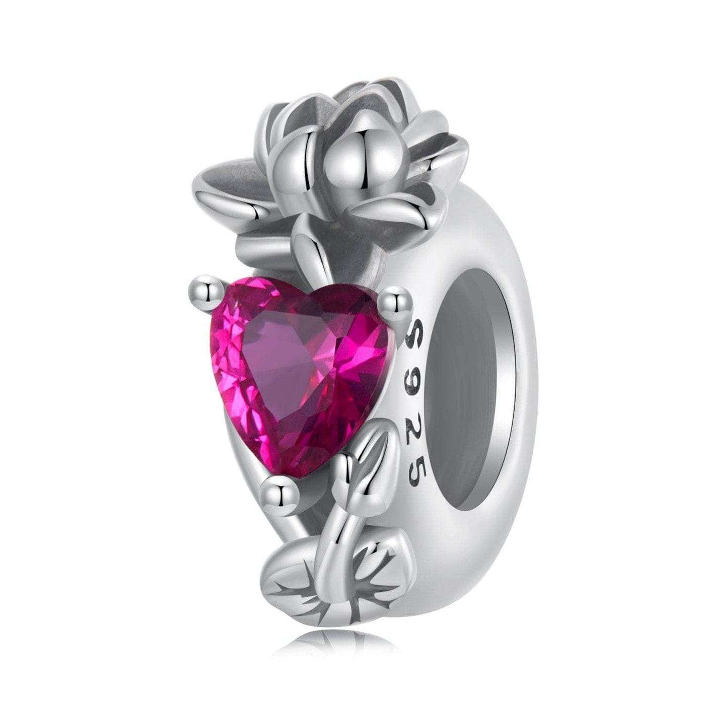 July Birthstone Flower Stopper Charm