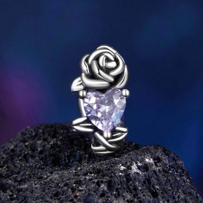 June Birthstone Flower Stopper Charm