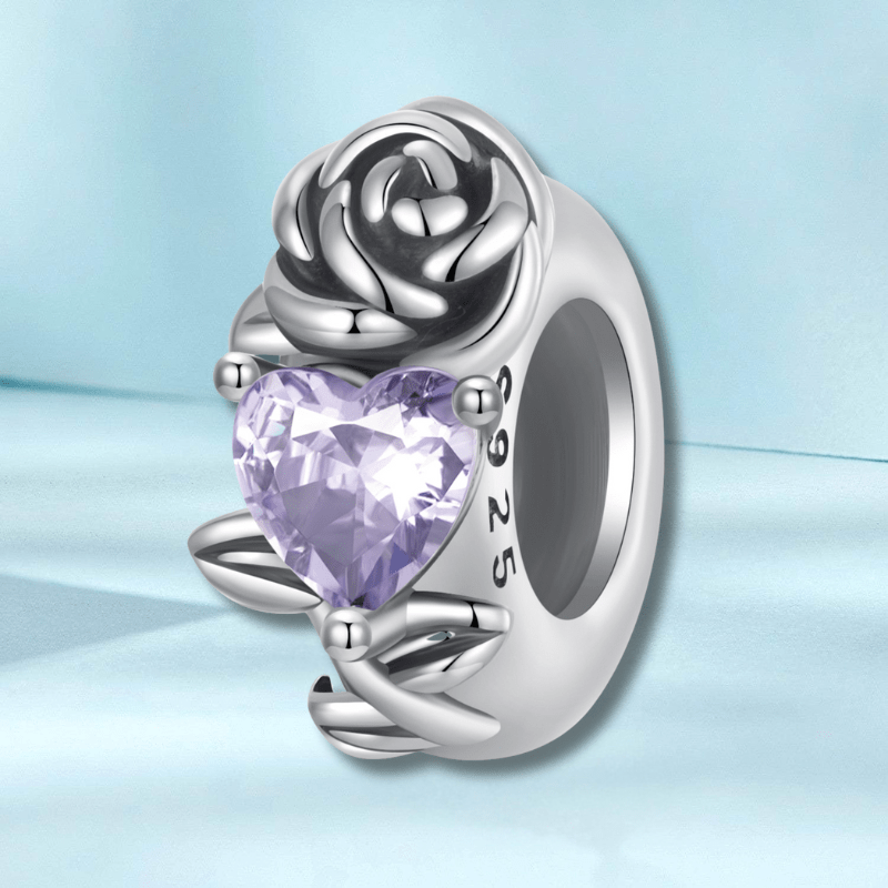 June Birthstone Flower Stopper Charm