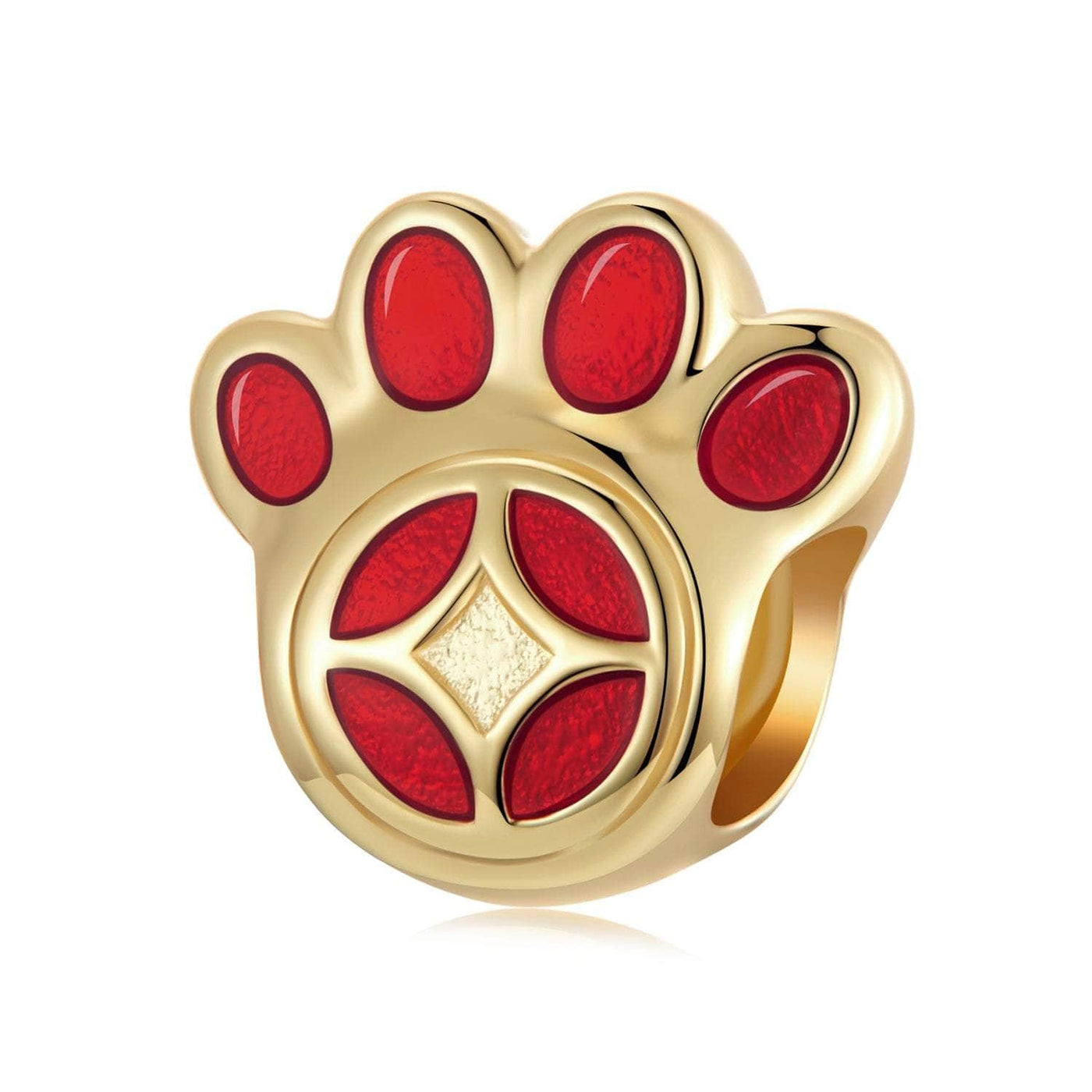 Lucky Paw Print Charm