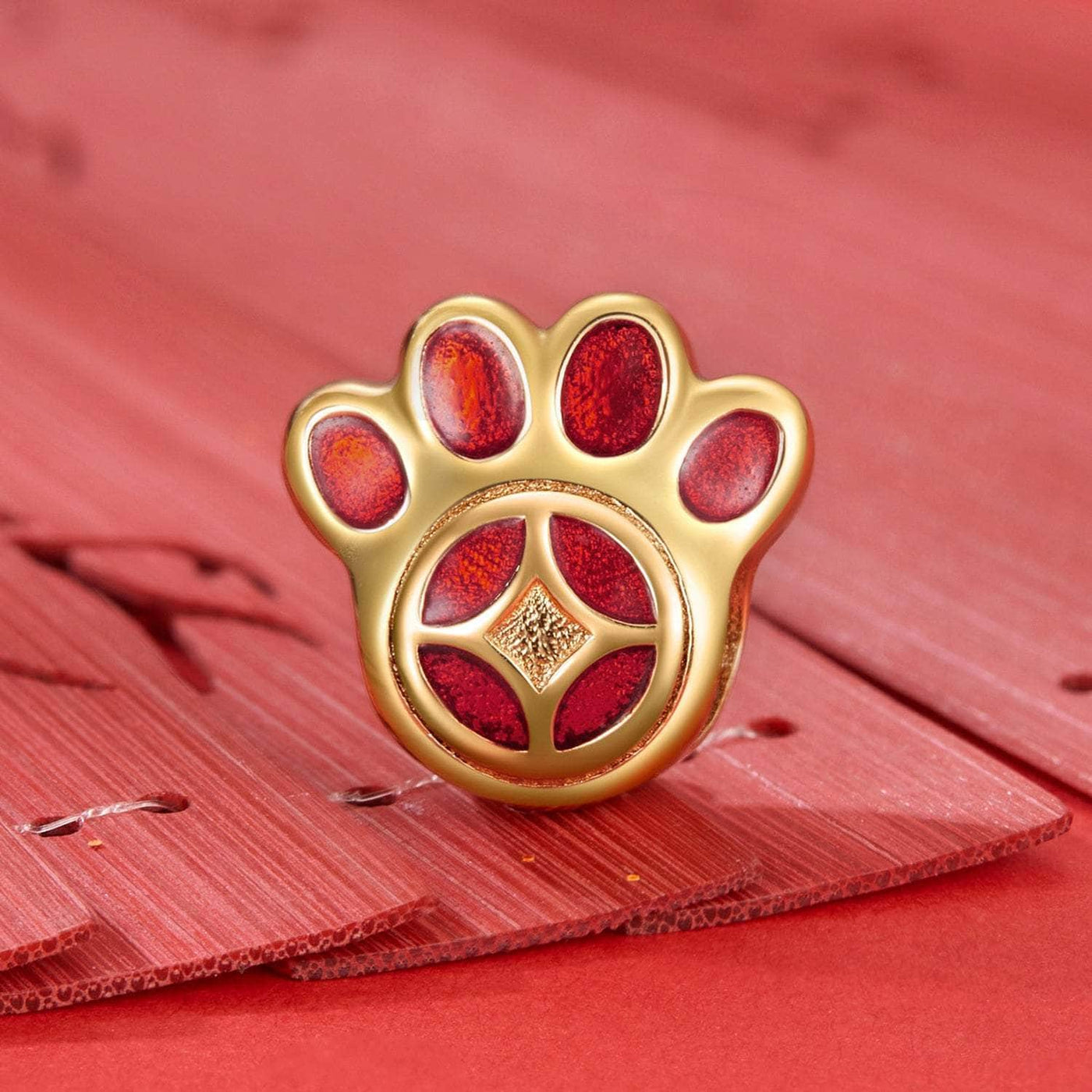 Lucky Paw Print Charm