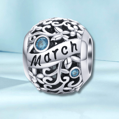 March Birthstone Charm