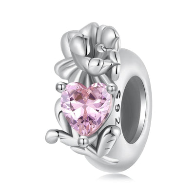 October Birthstone Flower Stopper Charm