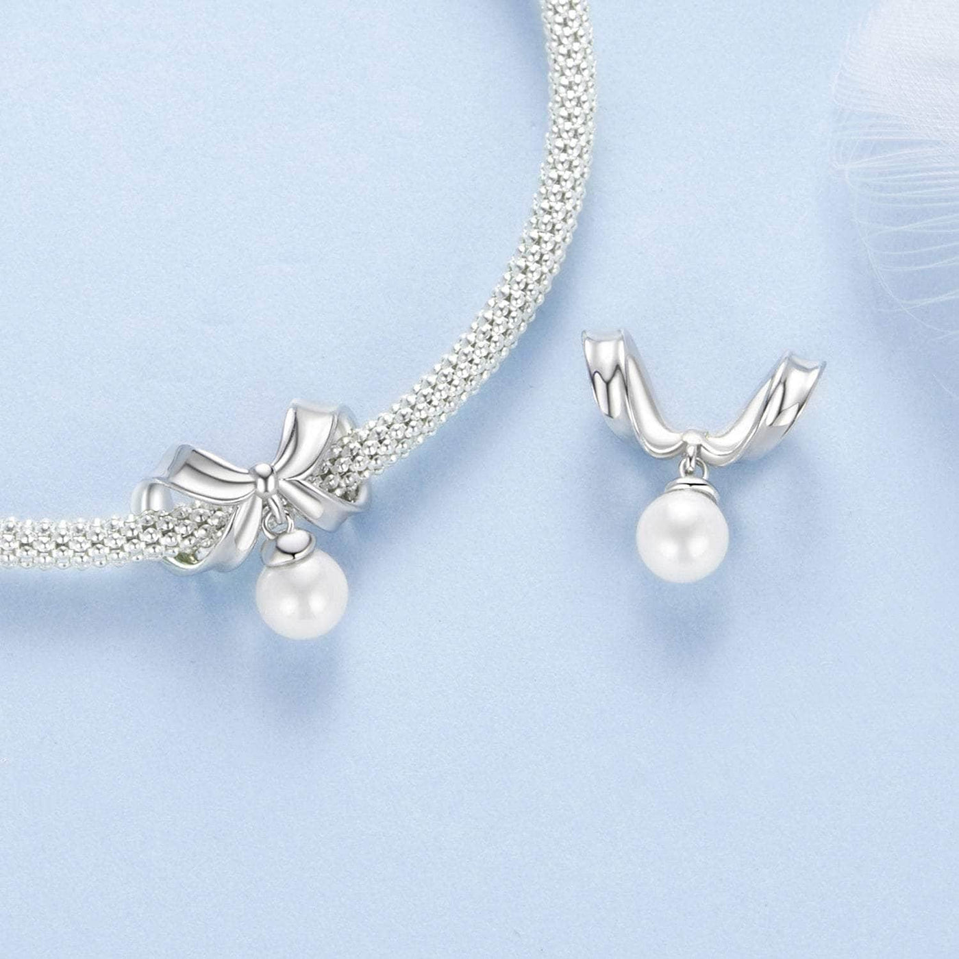 Pearl Bow Charm