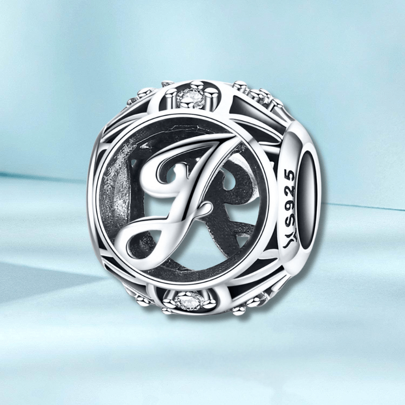 Silver Letter J Charm