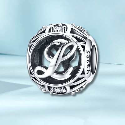 Silver Letter L Charms