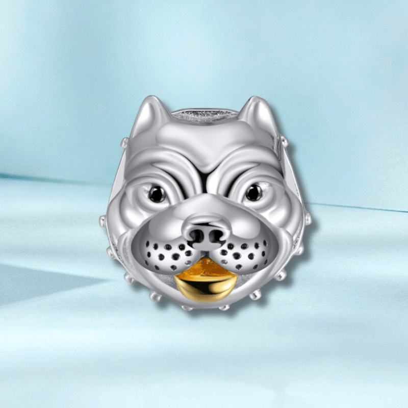 Sterling Silver Bulldog Charm