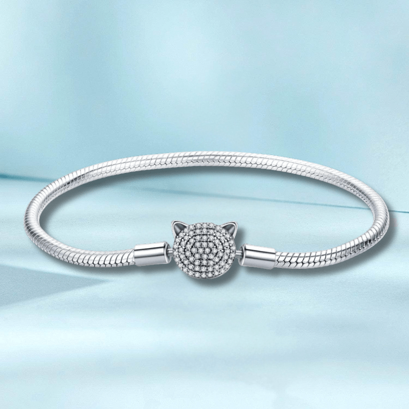 Sterling Silver Kitty Cat Bracelets