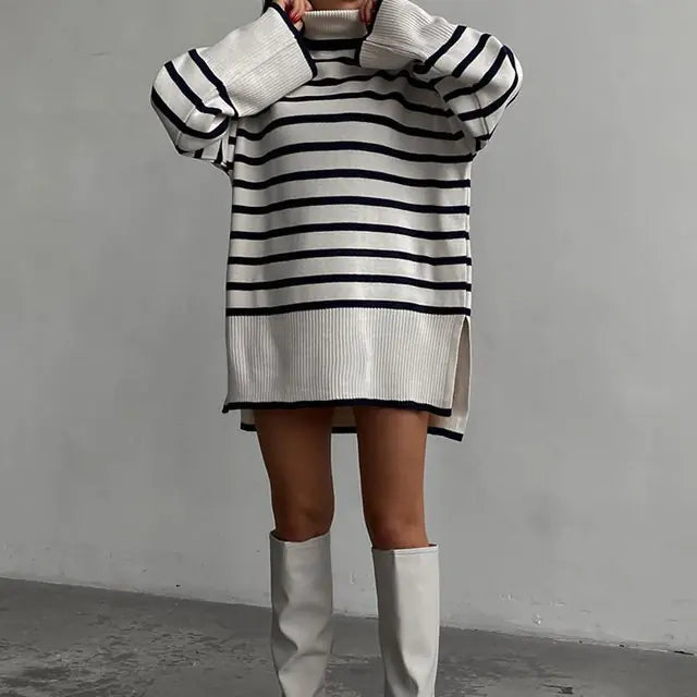 Chic Cozy Stripes Sweater