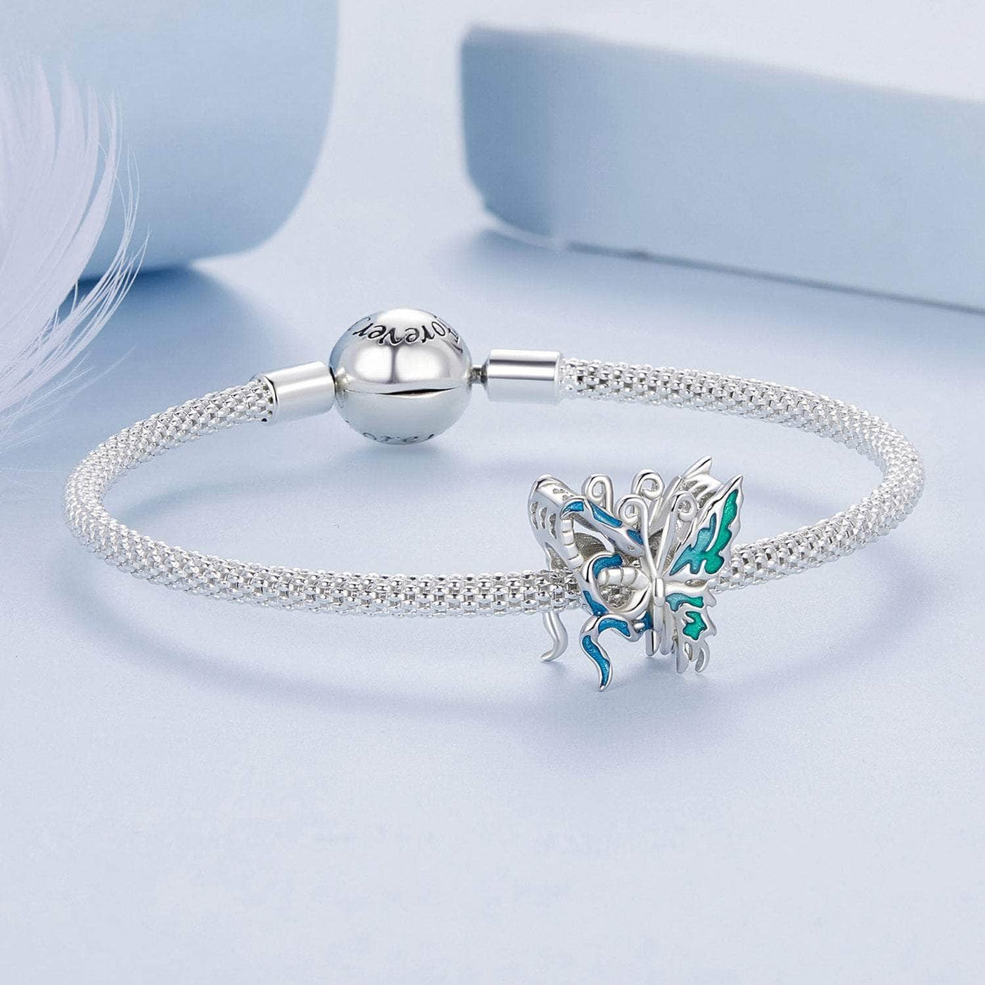 Blue Butterfly Charm