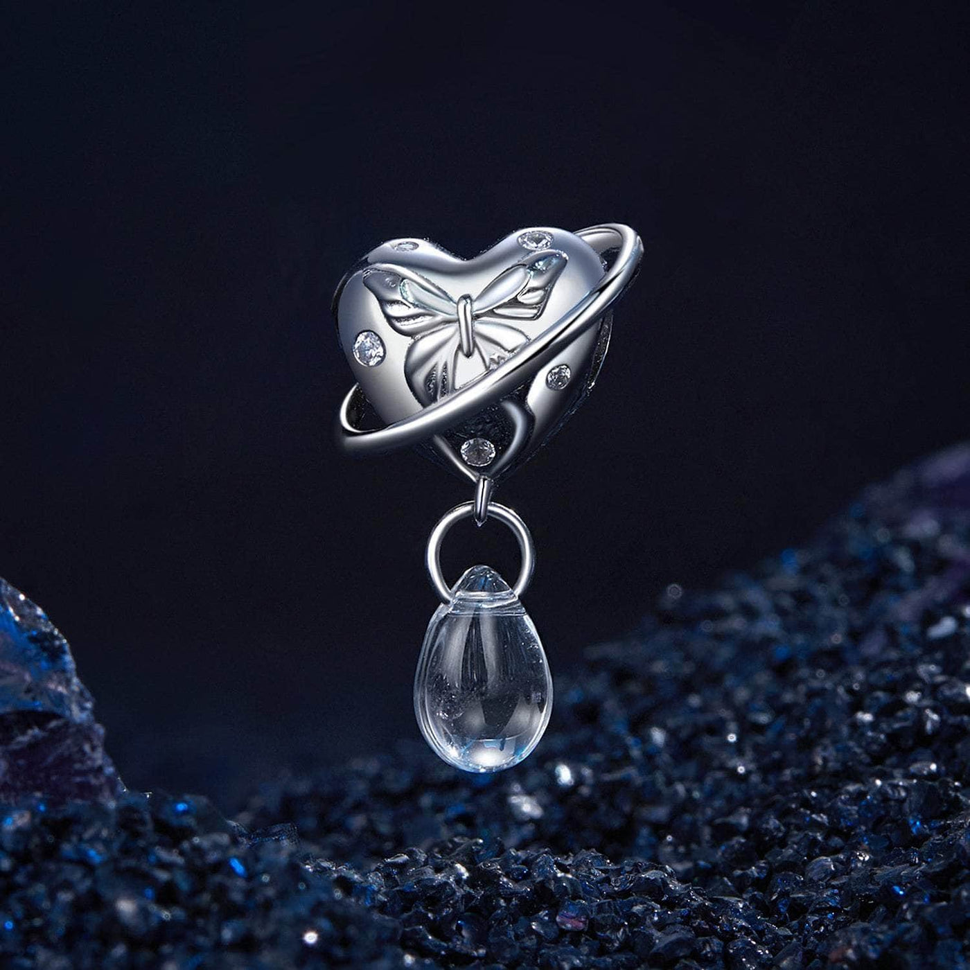 Butterfly Heart Planit Charm