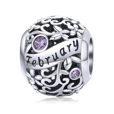 February Birthstone Charm