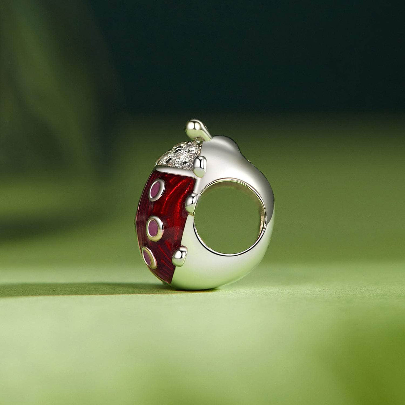 Silver Ladybug Charm