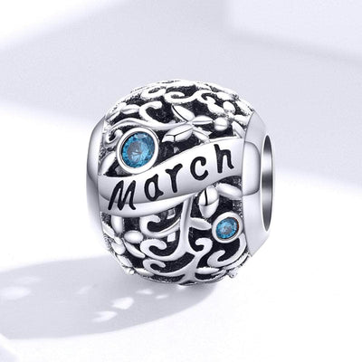 March Birthstone Charm