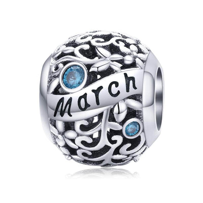 March Birthstone Charm