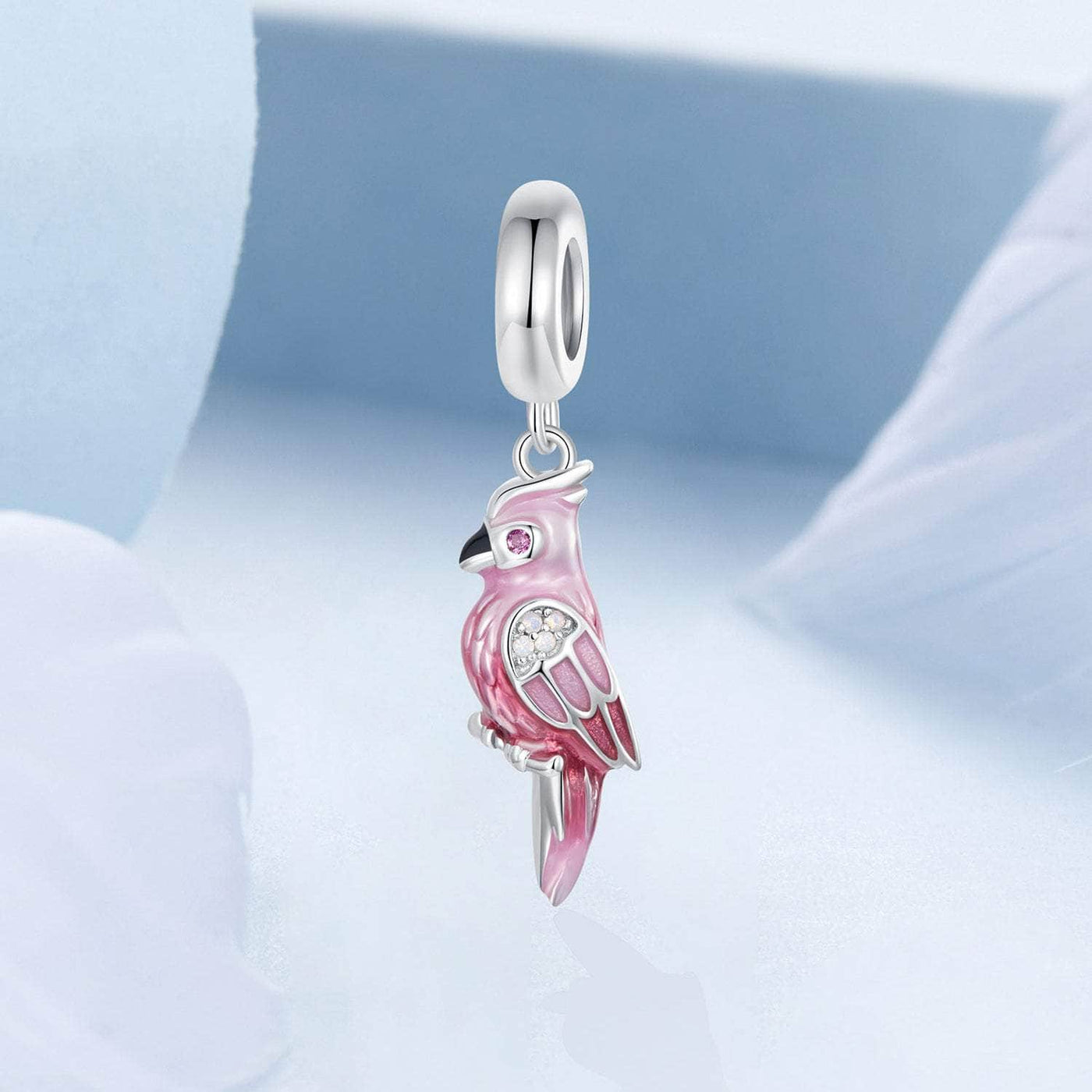 Pink Parrot Charm