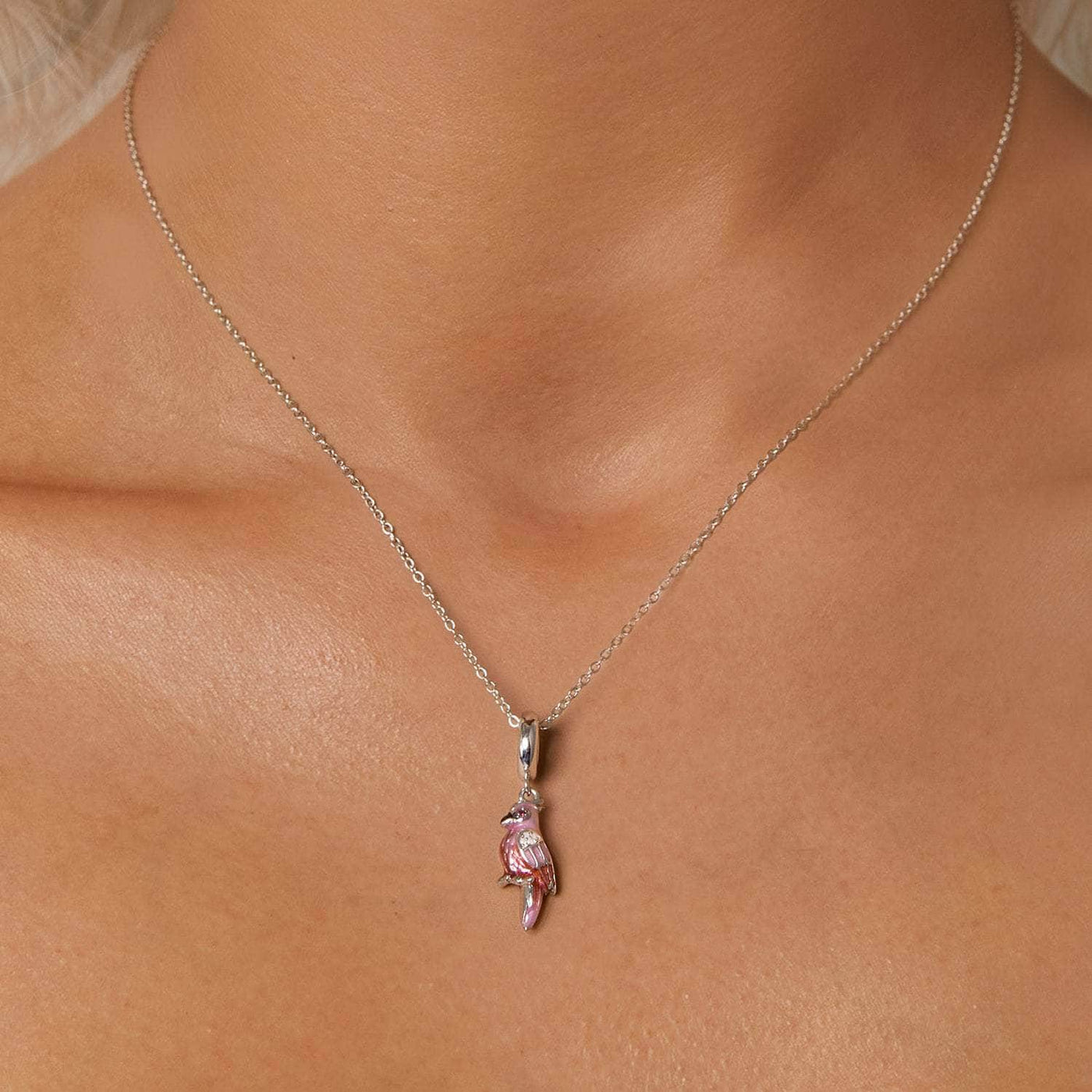 Pink Parrot Charm