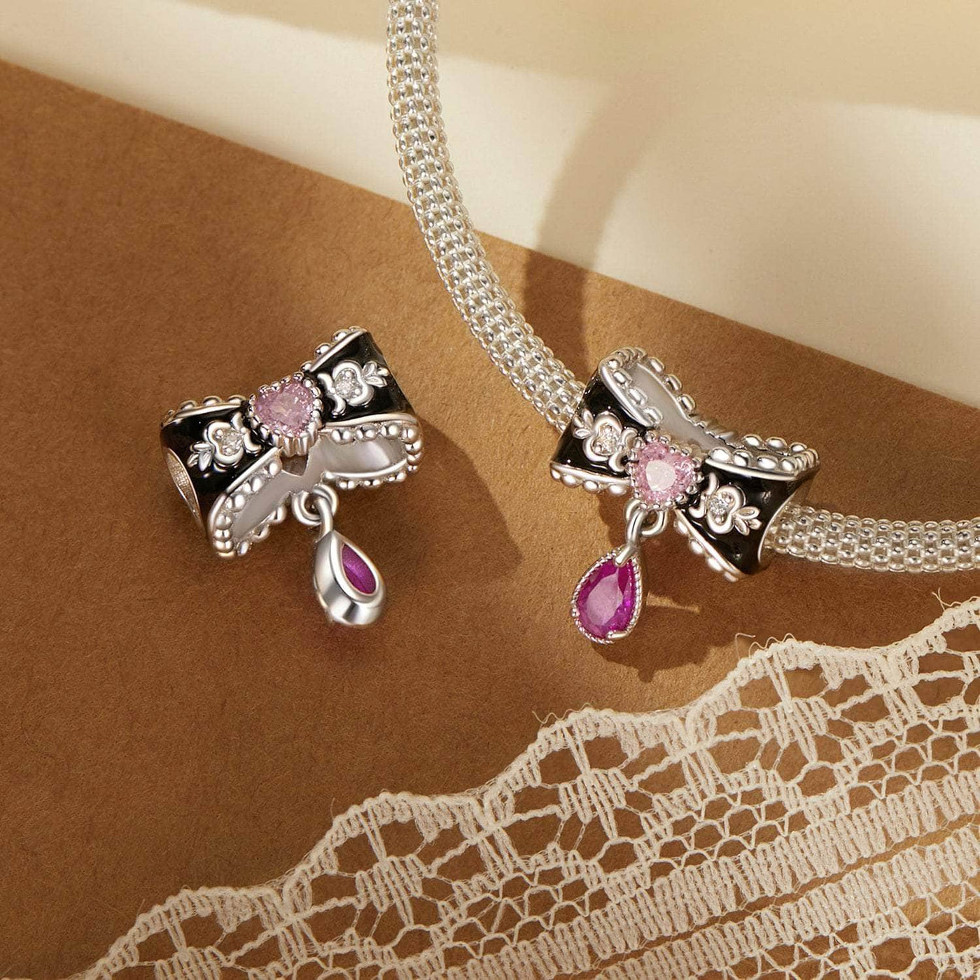 Romantic Bow Charm