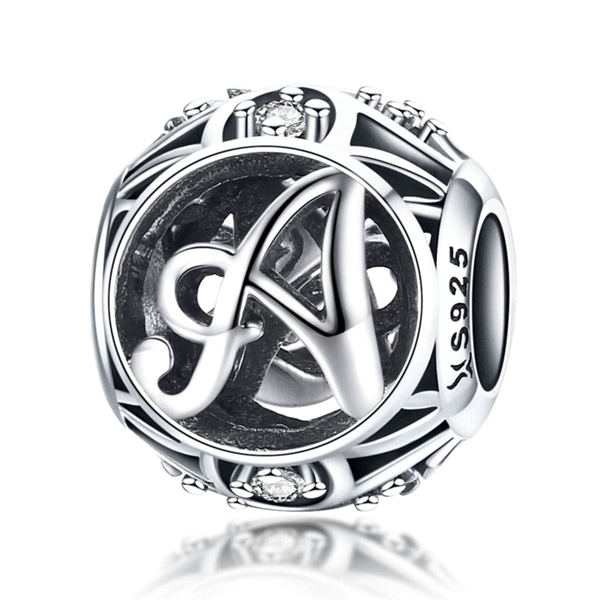 Silver Letter A Charm