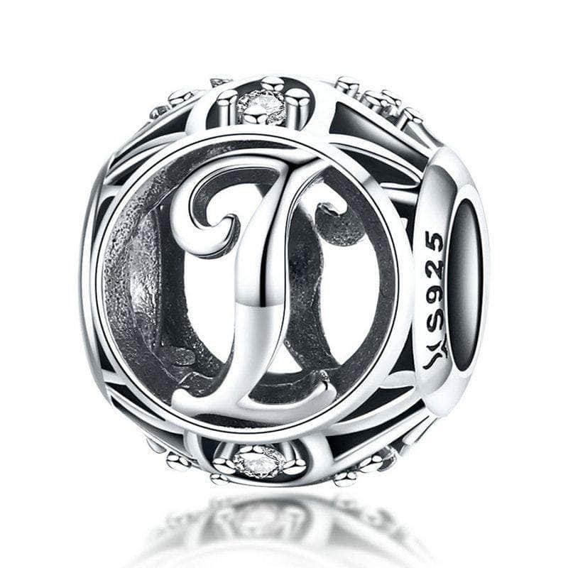 Silver Letter I Charm