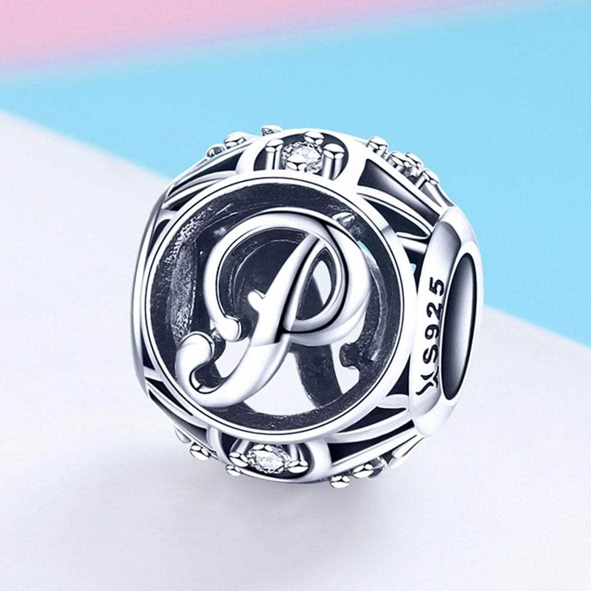 Silver Letter P Charm