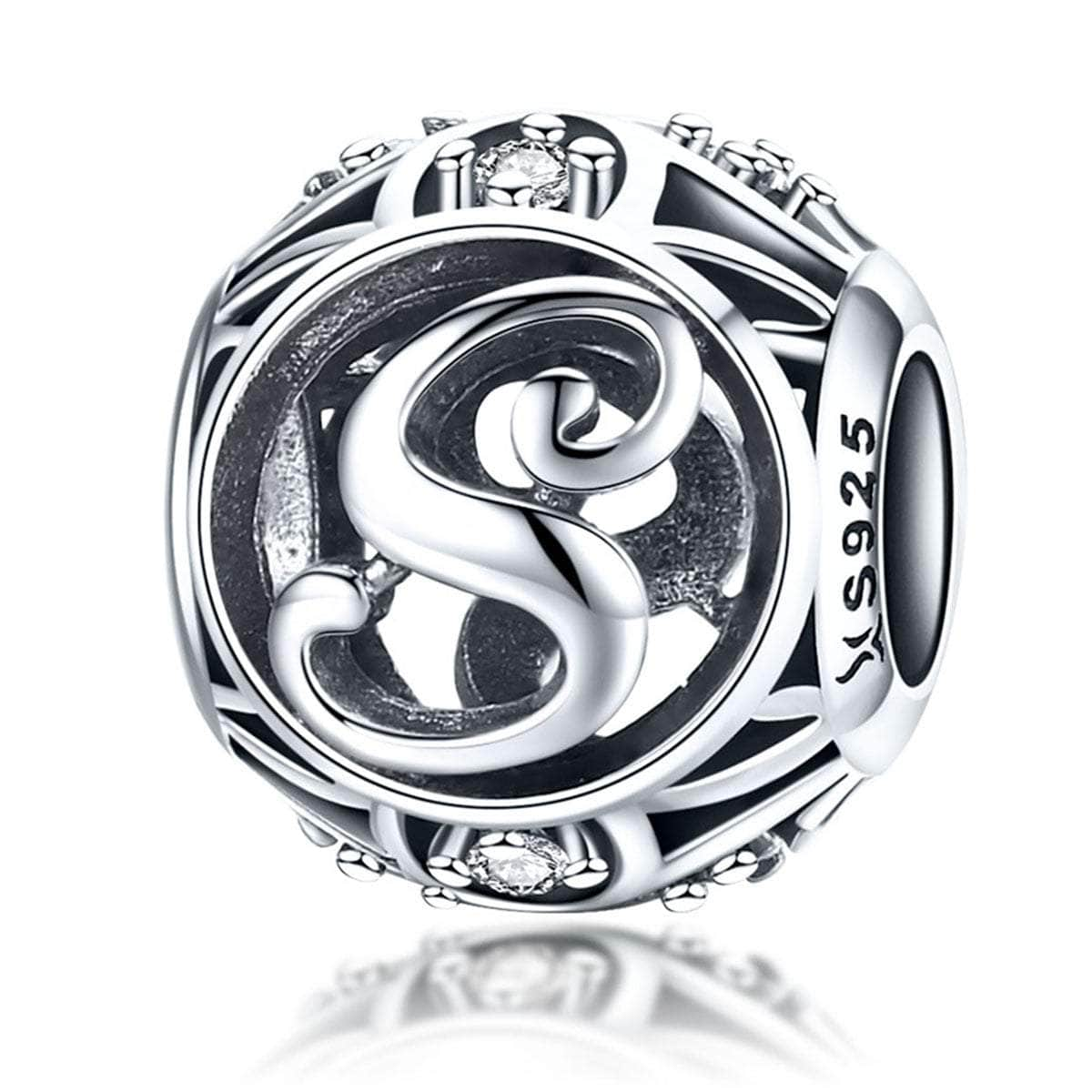 Silver Letter S Charm