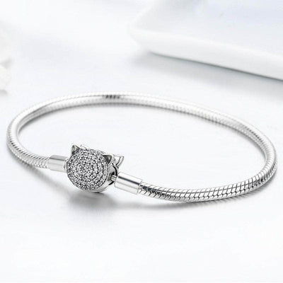 Sterling Silver Kitty Cat Bracelets